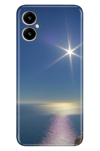 omix X3 Compatible Case Silicone Patterned Illustrated Cover Calm Sea