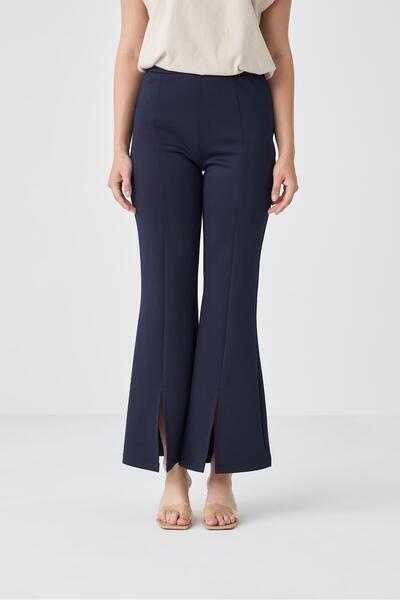 TERZİ DÜKKANI Scuba Önü Yırtmaçlı Pantolon Lacivert