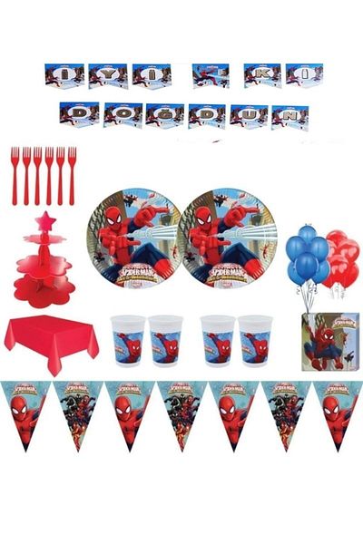 parti Σετ πάρτι Spiderman για 8 άτομα