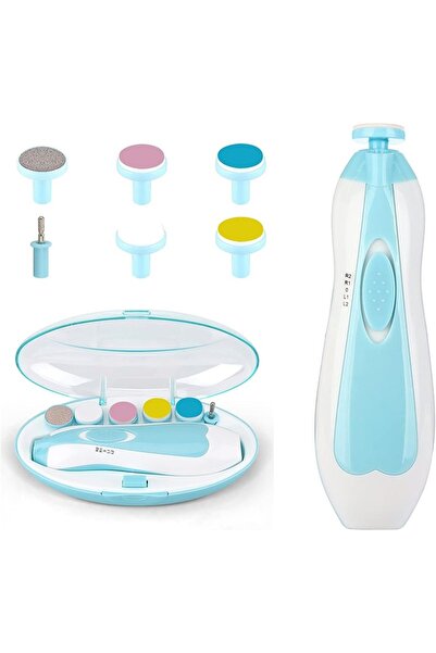 gaman مبرد أظافر للأطفال، مجموعة من 6 مقصات أظافر تعمل بالبطارية مع إضاءة