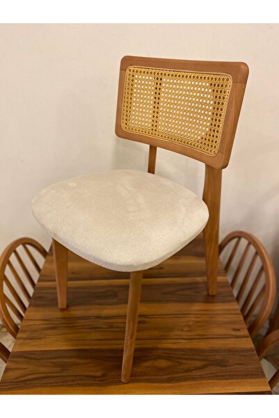 Akyüzler Mobilya Aksesuar Zion Sandalye Hasırlı Ahşap (4ADET)