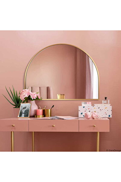 MKS Design Yarım Ay Ayna / Asimetrik Ayna / Asimetrik Dekor Ayna / Konsol Aynası / Düzensiz Ayna