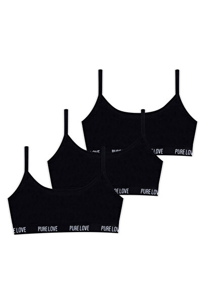 koza iç giyim Tricou pentru fetiță, din 3 piese, cu bretele din frânghie