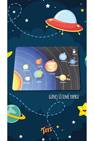 Trendy Toys Ahşap Güneş Sistemi Bultak 25x18cm
