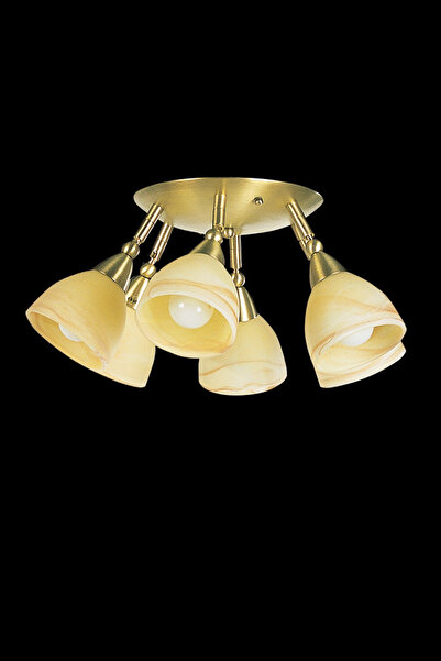 Avize çarşısı Rosence 6 lı Camlı Spot Plafonyer Eskitme Avize BS.1750-52-56