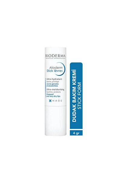 Bioderma Atoderm Kuru ve Hassas Dudaklar İçin Stick Formunda Dudak Koruyucu B...