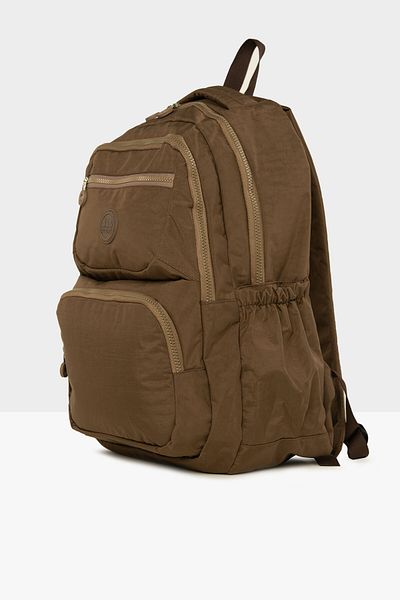 Bagmori Mink Women's Large Pocket Parachute Backpack with Snap Pocket M000008198