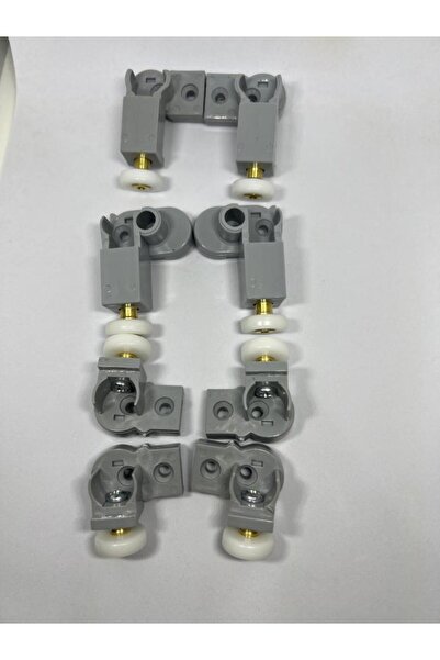 SAYRA Pleksi Kabin Duşakabin Tekerleği 8'li 1 Sabit 2 Kayar