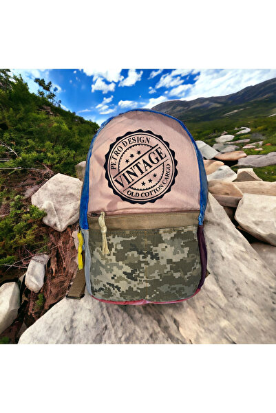 Old Cotton Kaliteli Tek Bölmeli Vintage Disayn Sırt Gezi Çantası Zermatt Bag ...