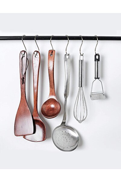Etsylight 6 cm Metal S kanca, Askı Kanca, Makrome Kanca - 50 adet