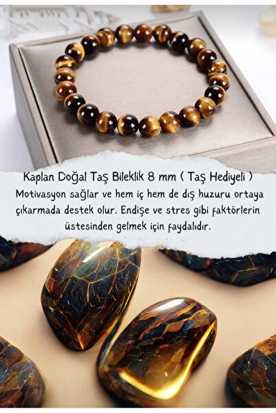 DOĞAL TAŞ CENNETİ KAPLANGÖZÜ 8MM DOĞAL TAŞ TAŞ HEDİYELİ