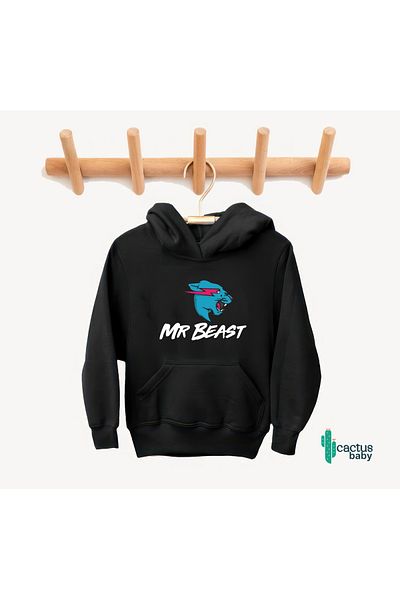 CACTUS COLLECTION ДЕТСКИ СУИТШЪР С НАПИСАН ДИЗАЙН CACTUS BABY MR BEAST
