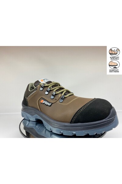 Mekap Gripper Gpr 214 S3 %100 Deri Kompozit Burun Ve Ara Taban Korumalı Suya ...