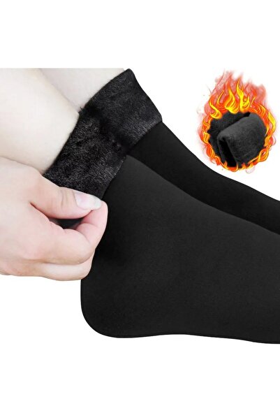 ZBTEKS Șosete groase de iarnă termice cu pluș în interior
