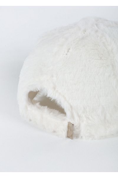 MinaCarin White Soft Textured Adjustable Hat