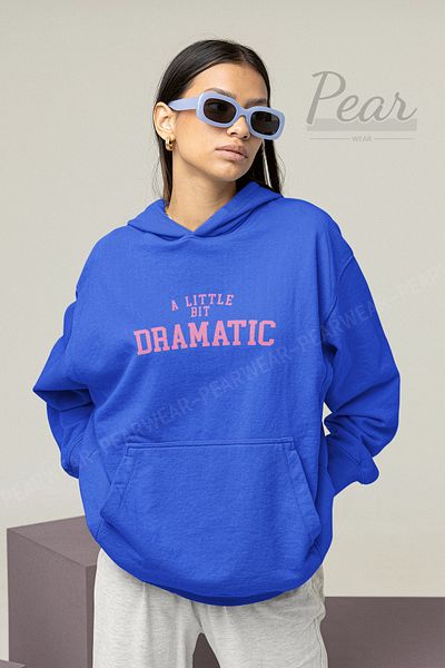 Pear Wear Dramatic printed γυναικεία φούτερ με κουκούλα με 3 νήματα Raster Oversize