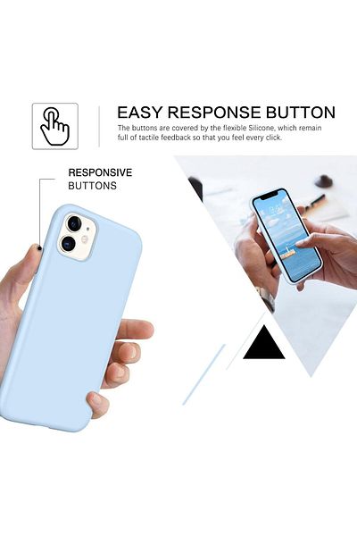 GAGA ELEKTRONİK Heart Logo Velvet Shockproof Case for iPhone 11