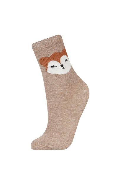 DeFacto 3-teilige lange Baumwollsocken für Mädchen A6577a8ns
