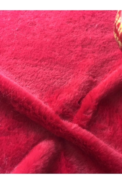 sevaradekor Peluş Yılbaşı Ağacı Örtüsü Yılbaşı Çam Ağacı Örtüsü Kırmızı 150 Cm Çaplı