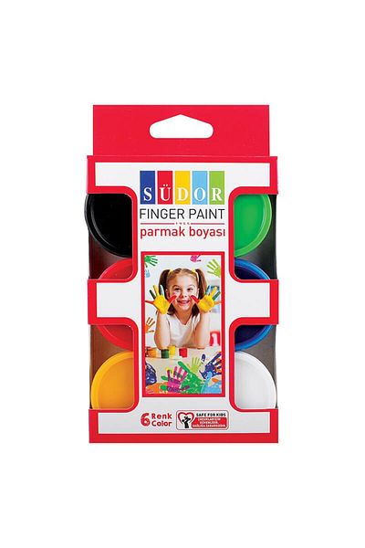 Südor SUDOR 822 FINGER PAINT 6-PIECE SET BOTTLE 30ML