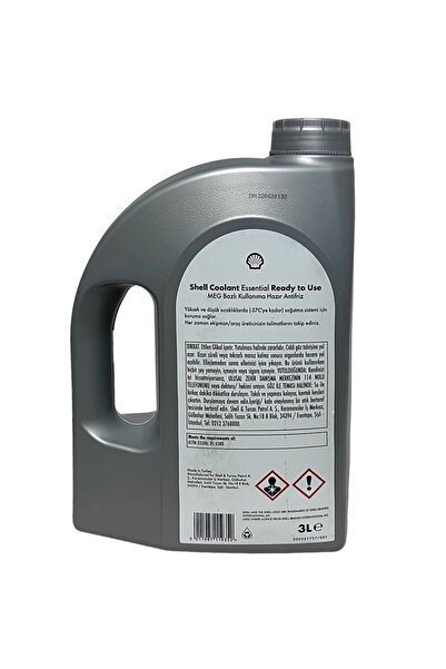 SHELL Coolant Essential 4 Mevsimlik Mavi Hazır Antifriz | 3 x 3 Litre