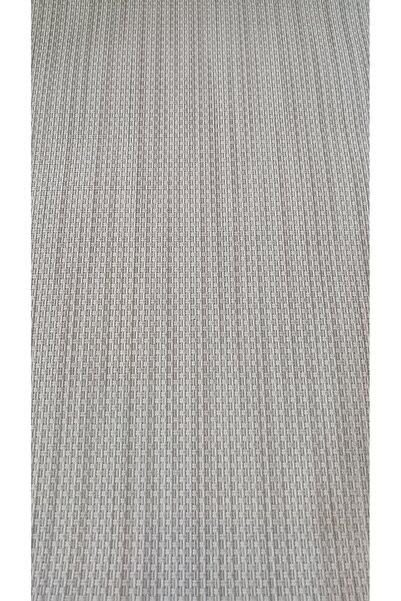 Oskar Hasır Desenli Gri Renk Duvar Kağıdı 5m2