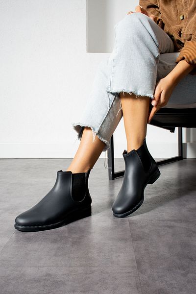 wolk shoes Ruck Women's Rubber Detailed Short Bootie Brown Anthracite gray
