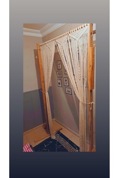 Makrome dükkanı Macrame Door Curtain Door Ornament Rustic Bohemian Decorative Product