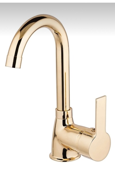 BDL ARMATÜR KCA FULL GOLD ALTIN BANYO LAVABO BATARYASI MUSLUĞU ÇEŞMESİ ÇİFT S...