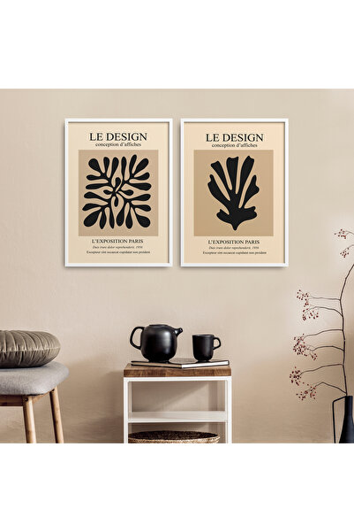 HOMEPACK Set od dve uokvirene slike, poster slika İKİLİ01