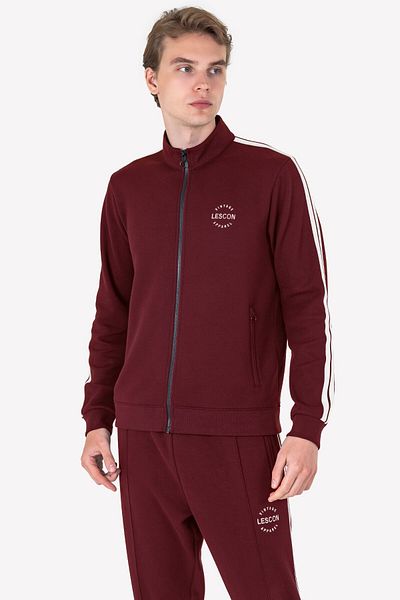Lescon Men's Zippered Sweatshirt 23n-1119