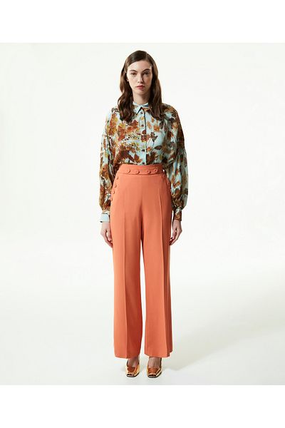 Machka High Waist Wide Leg Trousers