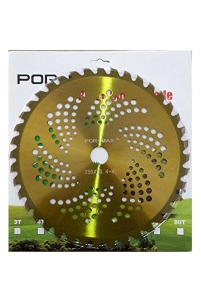 Pormak Pormax Benzinli Tırpan Elmas Daire 40 Diş Sarı