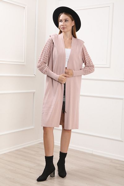 For Angels Ζακέτα σε σκόνη με ανοιχτόχρωμα μανίκια - 2352416 std