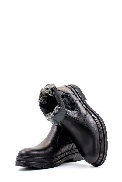 TUGERDİ Tugerdi Γνήσιο δέρμα Μαύρη Θερμική Σόλα Sheepskin Ποιοτικές Ανδρικές Κλασικές Μπότες TG09943191311337 1