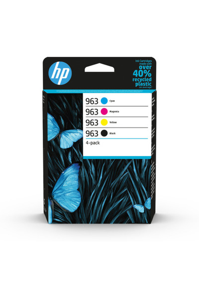 HP Cartus cerneala 963, Μαύρο, Κυανό, Ματζέντα, Κίτρινο