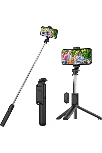 MEGAMUS Selfie Çubuğu Tripod, Kablosuz Uzaktan Kumandalı Genişletilebilir 100...