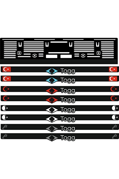 3ALAZERPLEKSİ TOGG T10X Uyumlu Araba Plakalık