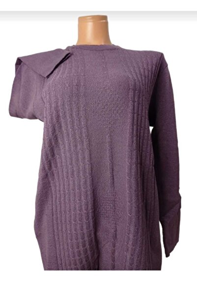 Generic Brand Mother Women's winter round neck single color comfortable fit k...