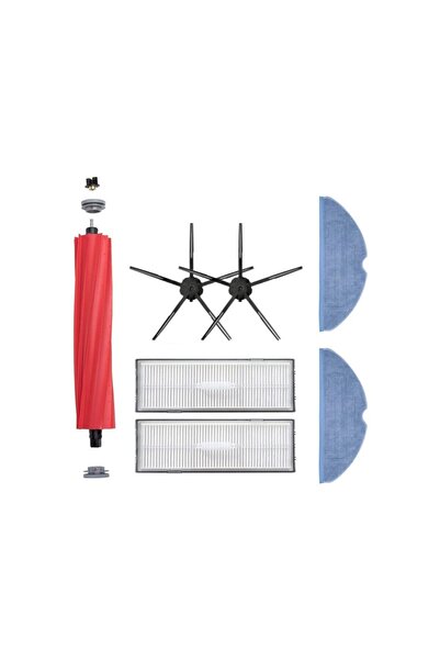 Supurgeavm Σετ ανταλλακτικών βουρτσών συμβατό με Roborock T7 - 7 τεμάχια - Μαύρο