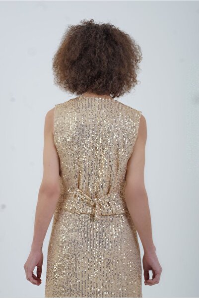 Zelish My Sister Gold Pul Payet Yelek