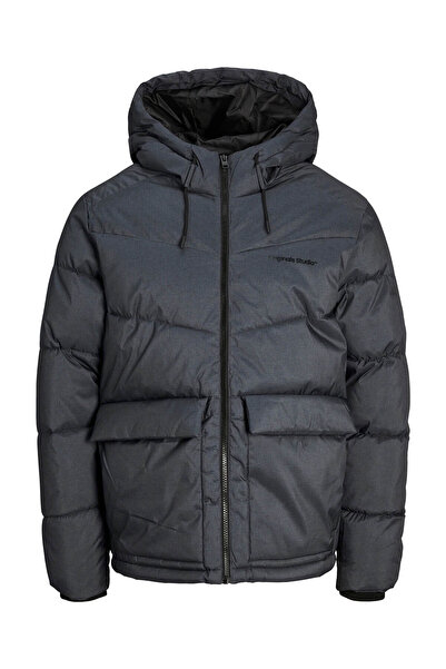 Jack & Jones Ανδρικό παλτό Σκούρο Γκρι 12238849   Jorvesterbro Puffer