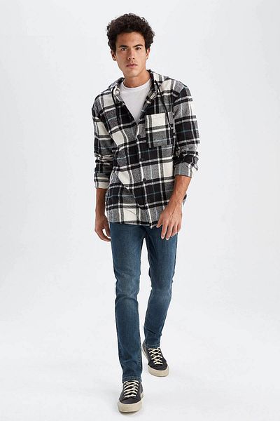 DeFacto Men's Shirt Black W6221az/bk81