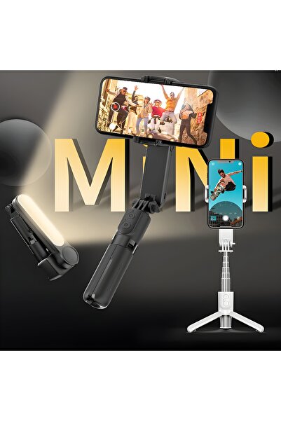 Aırstorr Airstorr Akıllı Telefon L09 Gimbal Sabitleyici Dolgu Işığı Bluetooth...