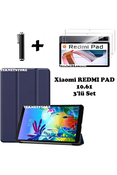 TEKNETSTORE Xiaomi Redmi Pad 10.61 Uyumlu Flip Smart Standlı Uyku Modlu Table...