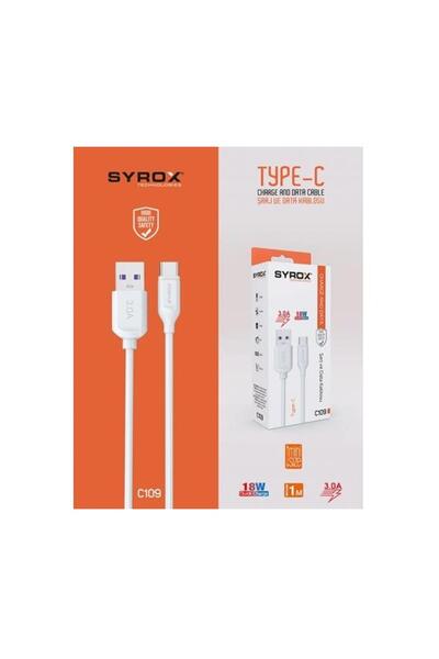 Syrox C109 Type-C 1m 3.0A 18W Quick Cable