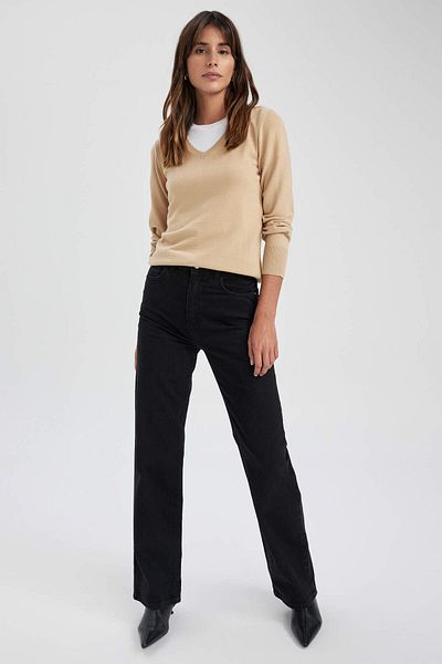 DeFacto Women's Sweater Beige F7088Az/Bg388