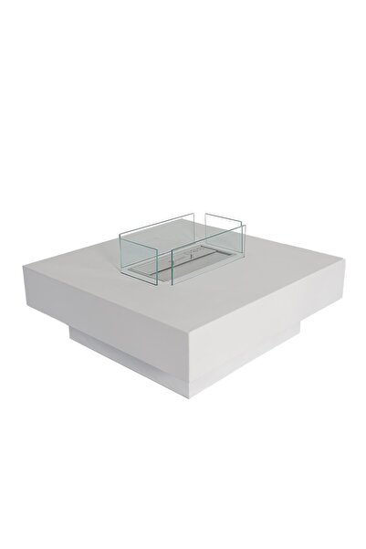 KORFLAME Petto Beyaz Bacasız Şömine