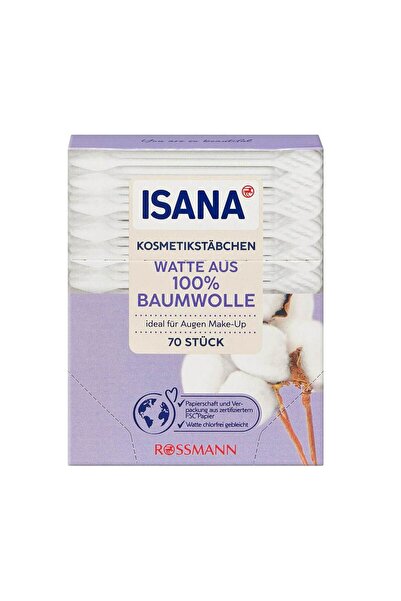ISANA Cosmetic Cleansing Swab 70 Pieces