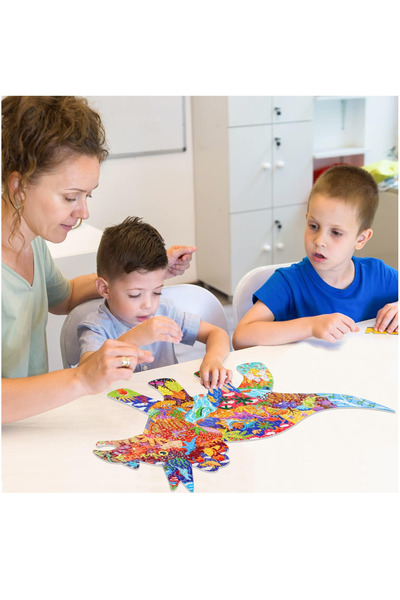 kutuTR Dinosaur Series Vip Puzzle - Notpa Color, Wooden Box, 3 202 Pieces, Ages +5 and Adults